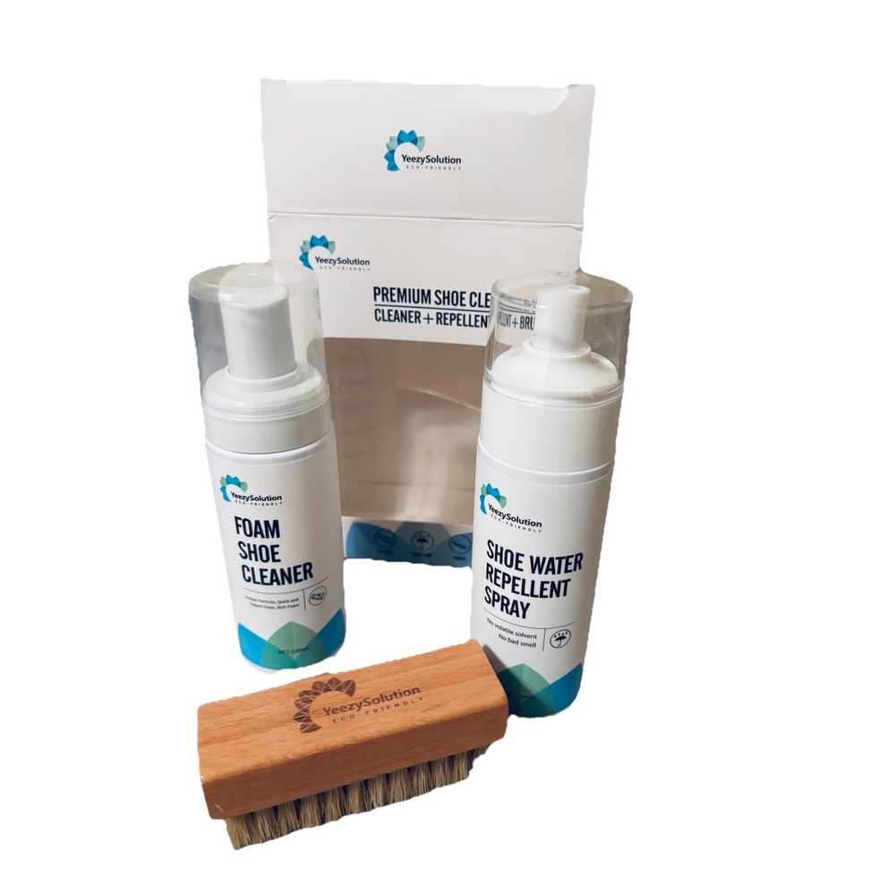 NIB YEEZY Solution Shoe Cleaner Kit Sneaker‎ Foam Cleaning Solution & Brush